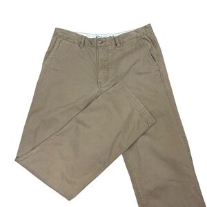 Eddie Bauer Classic Fit Chino Pants Mens 34X36 Tan Canvas Legend Wash